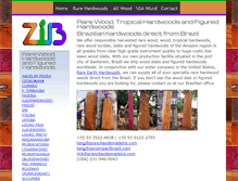 Tablet Screenshot of brazilwood.net